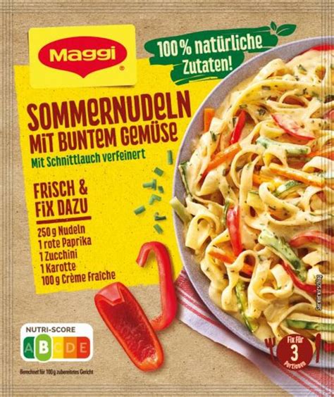 Maggi Fix für Sommernudeln mit buntem Gemüse von myTime de ansehen