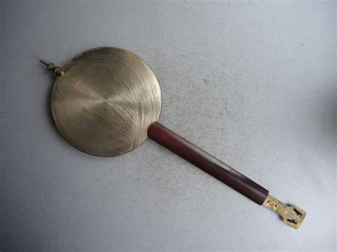 Antique Brass And Wood Clock Pendulum From Tobias Bauerle German Wall