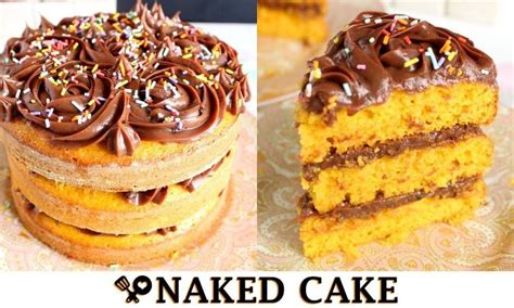 Naked Cake De Cenoura Brigadeiro Cremoso Receitas Que Amo Blog