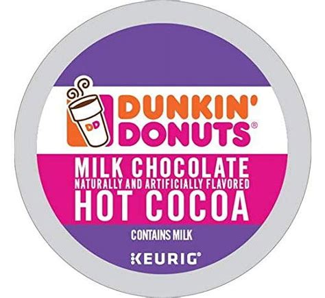 Dunkin Donuts Milk Chocolate Hot Cocoa Single Serve K Cups For Keurig Brewers Count
