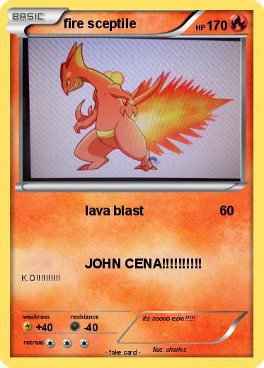 Pokémon Fire Sceptile 2 2 Lava Blast My Pokemon Card