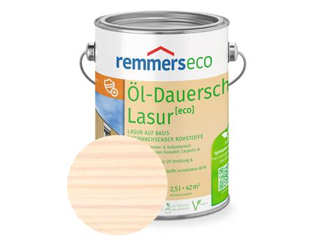 Remmers Öl Dauerschutz Lasur eco weiß 0 75 Liter 5502252535