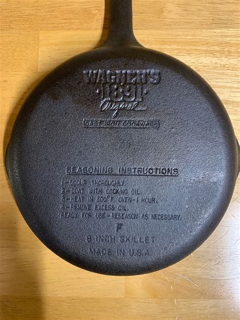 Wagner S 1891 Original 8 Cast Iron Skillet Etsy