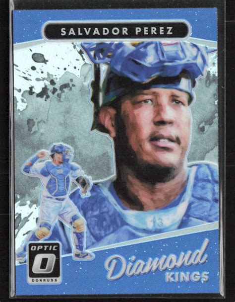 2017 Donruss Optic 12 Salvador Perez Holo Ex Near Mint Ebay