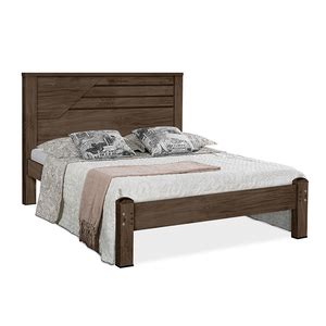 Cama De Casal Super Confortável Amêndoa Villa 130 140 Movelaria Decor