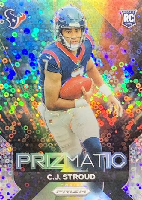 CJ Stroud 2023 Prizm 6 Prizmatic No Huddle Price Guide Sports Card