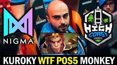 Kuroky Wtf Monkey King Support Nigma Vs High Coast Esports Youtube