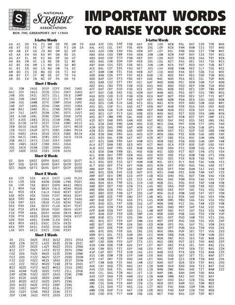 Two Letter Scrabble Words With Definitions