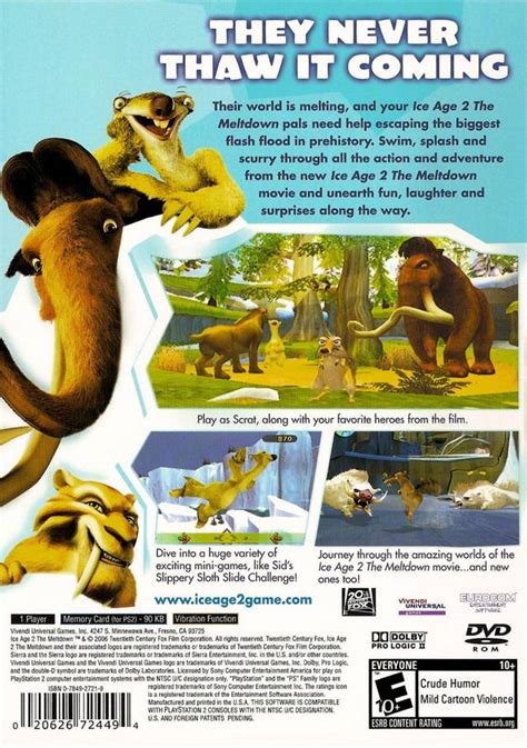 Ice Age 2 The Meltdown Sony Playstation 2 Game