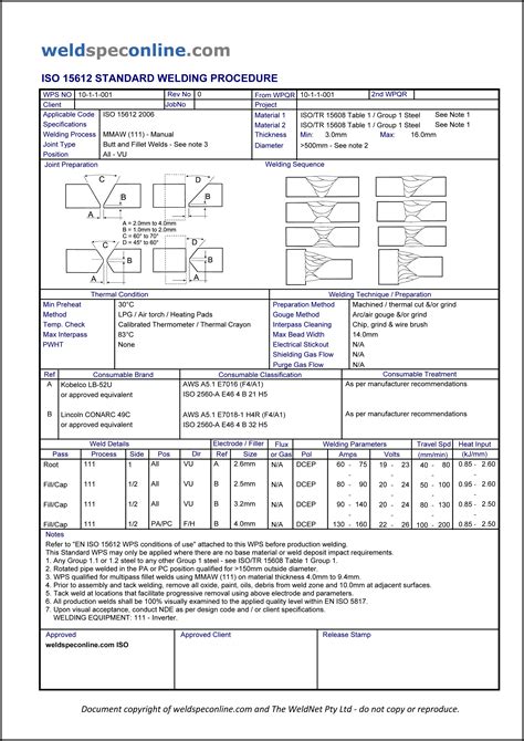 Welding Wps Template Prntbl Concejomunicipaldechinu Gov Co