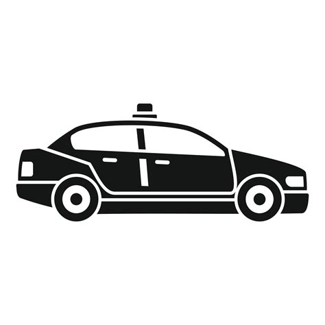 icono de coche patrulla de la policía estilo simple 14486423 Vector en