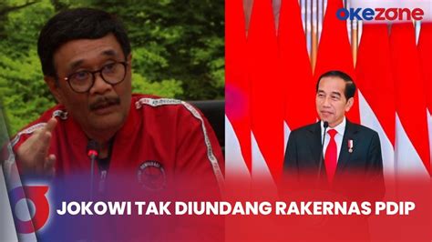 Tak Diundang Rakernas Ini Bukti Jokowi Bukan Lagi Bagian Pdip Youtube