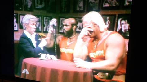 Mr T And Hulk Hogan On Saturday Night Live Youtube