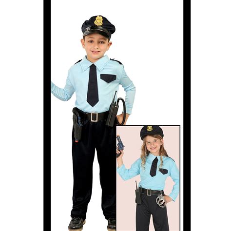 Polizei Kinderkostüm Polizist Kostüm Kind 5 6 Jahre 110 115 cm 19