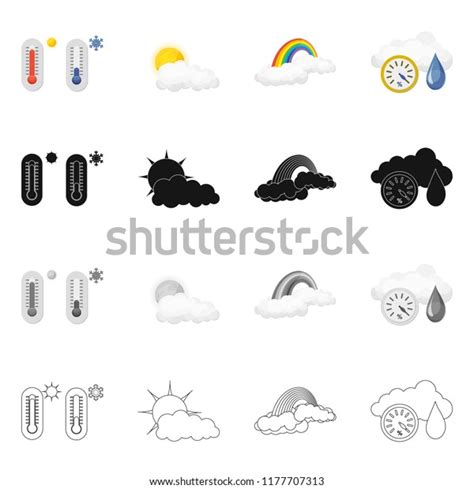 Vector Design Weather Weather Logo Collection Stock Vector Royalty Free 1177707313 Shutterstock