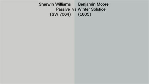 Sherwin Williams Passive Sw 7064 Vs Benjamin Moore Winter Solstice