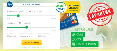 МФО Миг Кредит - взять быстрый онлайн займ на карту