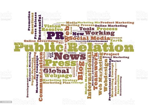 Public Relation Word Cloud Stock Illustration Download Image Now