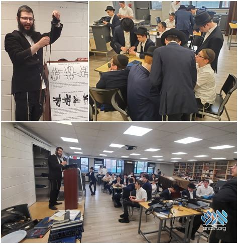 Oholei Torah Mesivta Learns About Proper Tefillin Placement - Anash.org