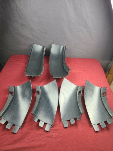 Vintage Mattel Hot Wheels Sizzler Fat Track Curve Pieces