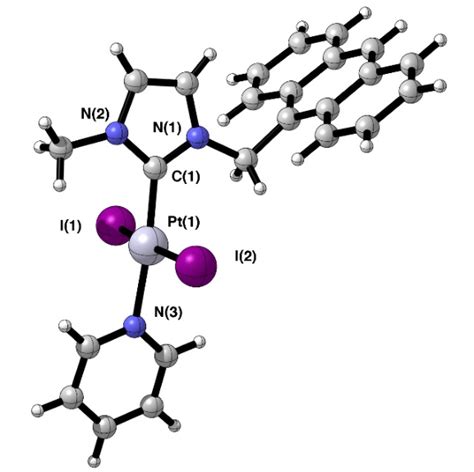 Molecular Structure Of The Platinum Complex Selected Bond Lengths