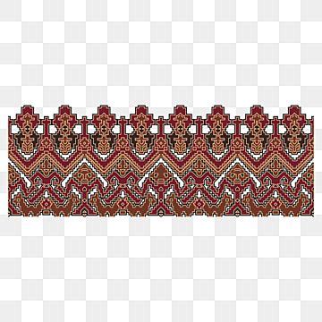 Indonesian Batik Vector Art PNG - Kalimantan Dayak Pattern