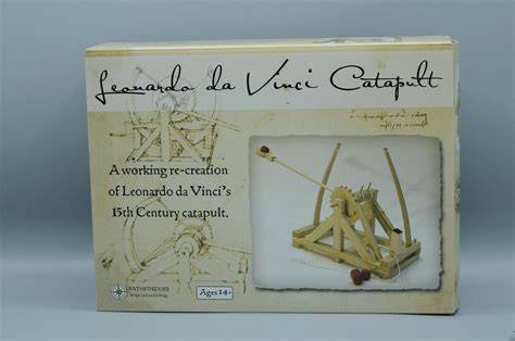 Pathfinders Leonardo Da Vinci Catapult Working Wood Model Kit For Sale