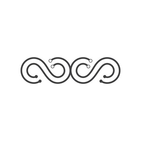 infinity logo icon vector illustration design  vector art