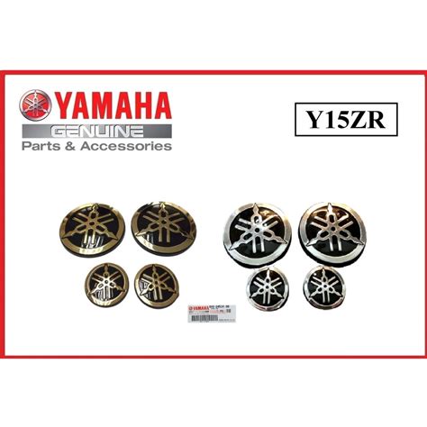 Yamaha Y15 V1 V2 Y16 Emblem Logo Yamaha Set Original Indonesia Gold