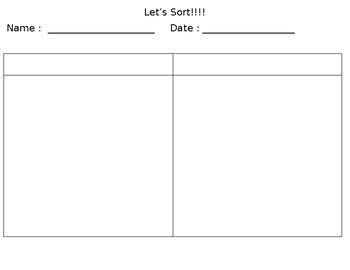 sorting template  objects  jessica boothe tpt