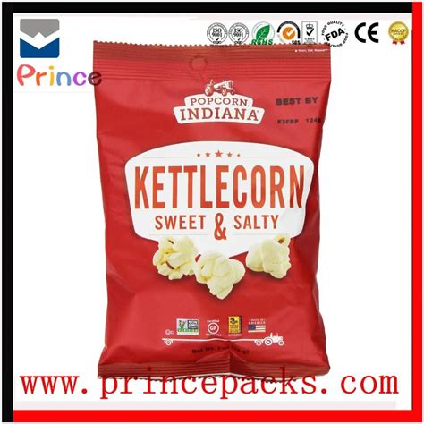 Popcorn Packaging Bagplastic Aluminium Foil Custom Printed Bags