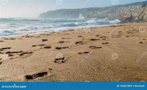 Fotsteg P Guincho S Tter P Land I Cascais Portugal En Popul R