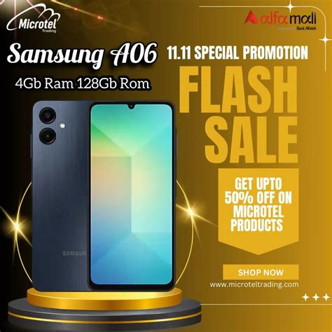 Samsung A06 4GB 128GB Official Pta Aproved 1Year Official Warranty_On