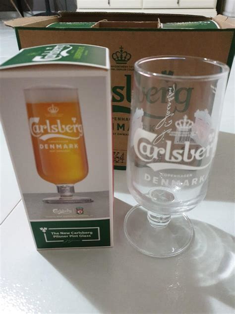 Carlsberg Liverpool Fc Beer Glass Limited Edition Food Drinks