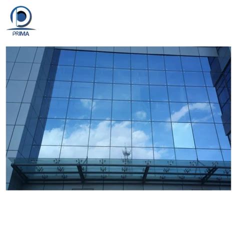 Exterior Facade Building Glass Wall Panels Frameless Curtain Wall