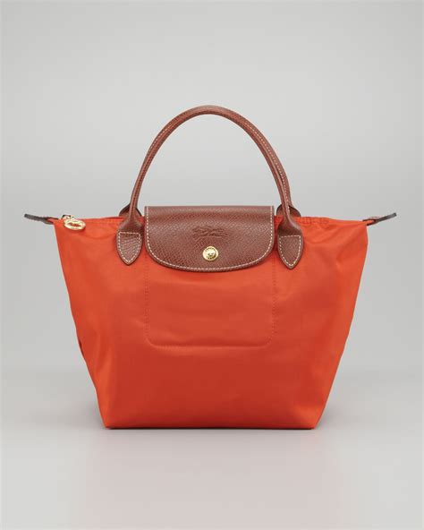 Longchamp Small Tote Bag in Red (Orange) - Lyst