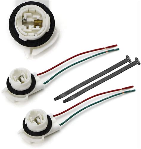 Amazon 2 Pack 3156 4156 LED Bulb Socket Pre Wired Connector Wiring