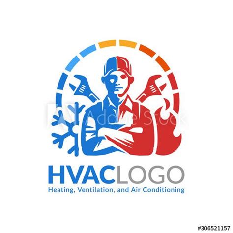 Hvac Logo Design Heating Ventilation And Air Conditioning Logo Or Icon