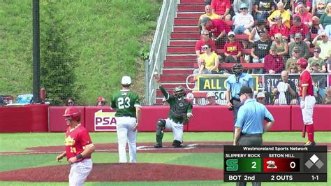 Slippery Rock At Seton Hill Game 2 Baseball WestmorelandSports1