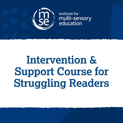 Imse Imse Intervention Support For Struggling Readers Course