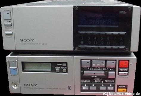 Steckbrief Sony Sl 2000 Betamax Videorekorder