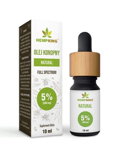 Olej Konopny Cbd Natural Hempking Certyfikowany Olejek Z Konopii