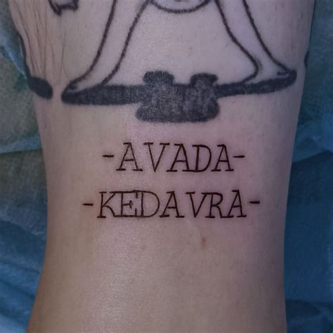 Avada Kedavra Tattoo Тату