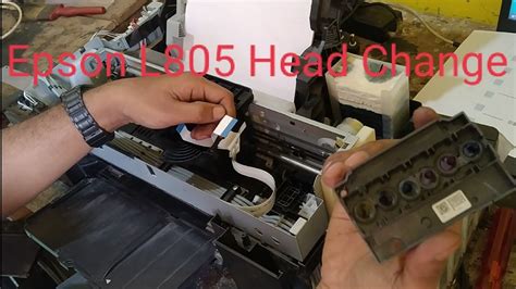 Epson L Print Head Change Youtube