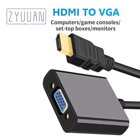 Преобразувател на HDMI цифров към VGA аналогов сигнал HDMI A мъжки