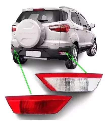 Juego Faros Paragolpe P Ford Ecosport 14 15 16 Rojo Blanco