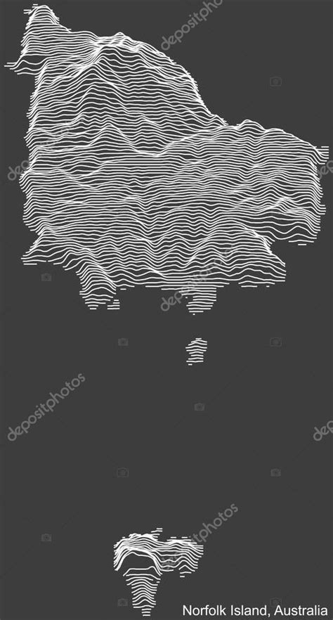 Mapa topográfico negativo en relieve del territorio exterior