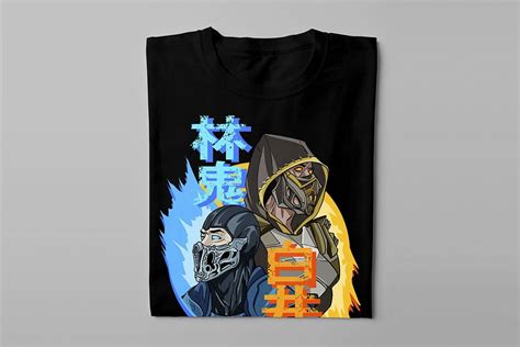 Mortal Kombat Fan Art Gaming Movie T-shirt by Luke Molver