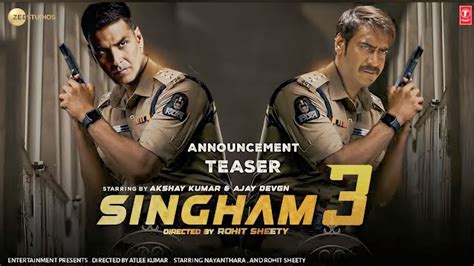 Singham Announcement Teaser Ajay Devgan Akshay Kumar Rohit