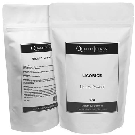 Licorice Liquorice | Raw Powder | Natural & Powerful - Quality Ginseng ...